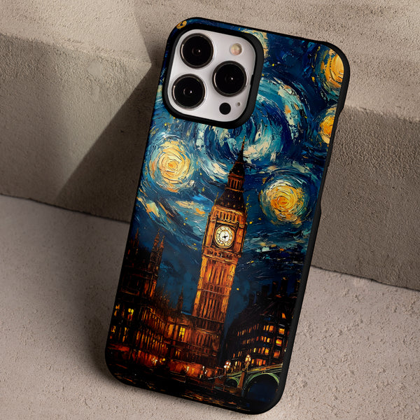 BIG BEN RÜZGARI - 🕰️🌠 Van Gogh Stili Londra Telefon Kılıfı