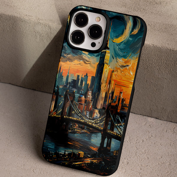 Gün Batımında Manhattan - 🌆🌉 New York Temalı Telefon Kılıfı